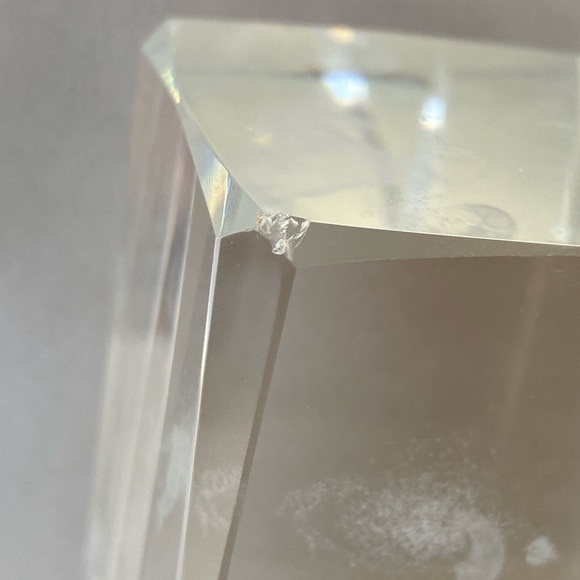 Clear Glass Laser Etched 3D Unicorn 6x2x2 Paperweight - Picture 11 of 12